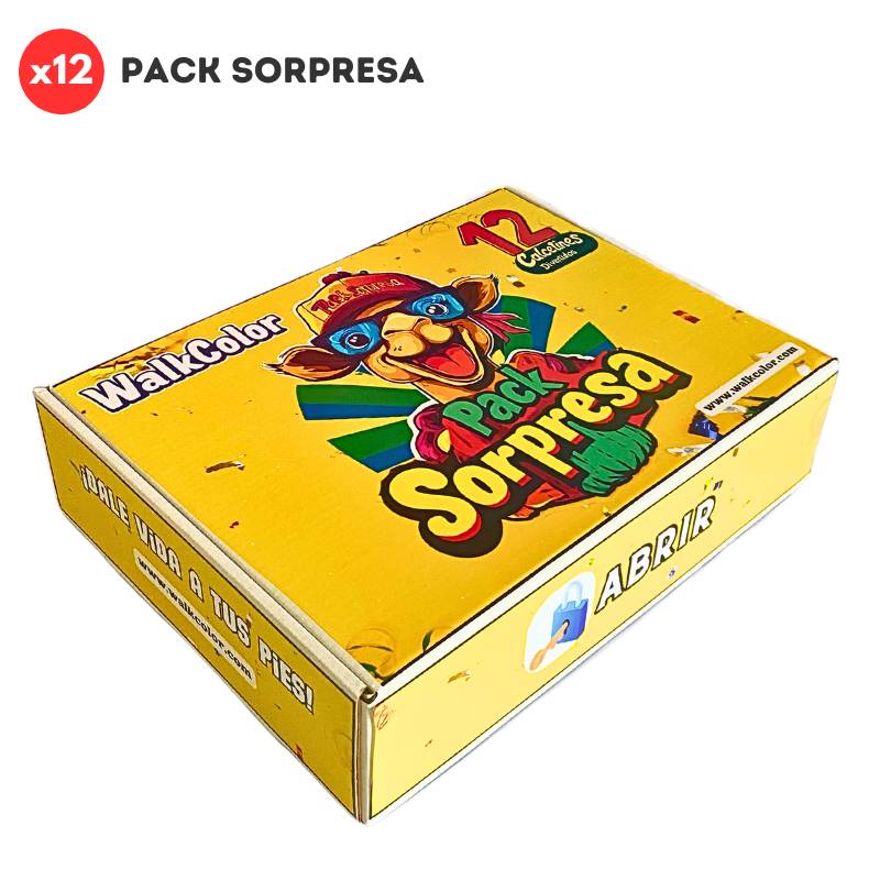 Pack (x12) – Calcetines Divertidos Sorpresa