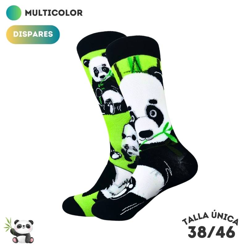Calcetines Dispares Oso Panda