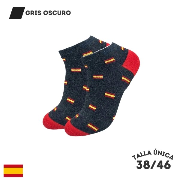 Calcetines Tobilleros España Gris Oscuro