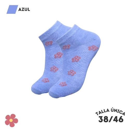 Calcetines Tobilleros Flores