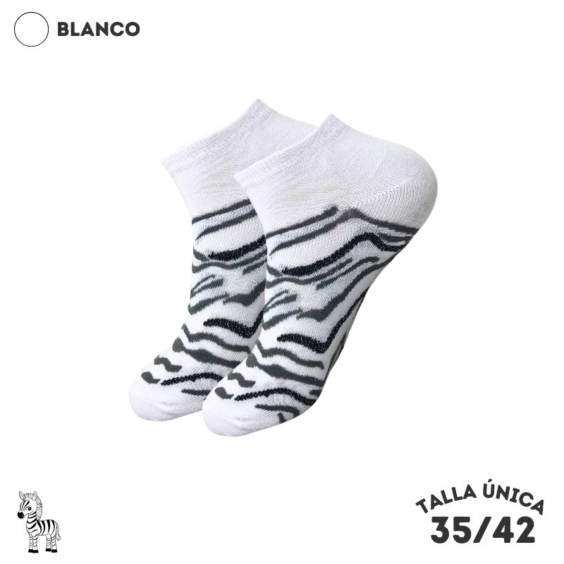 Calcetines Tobilleros Cebra