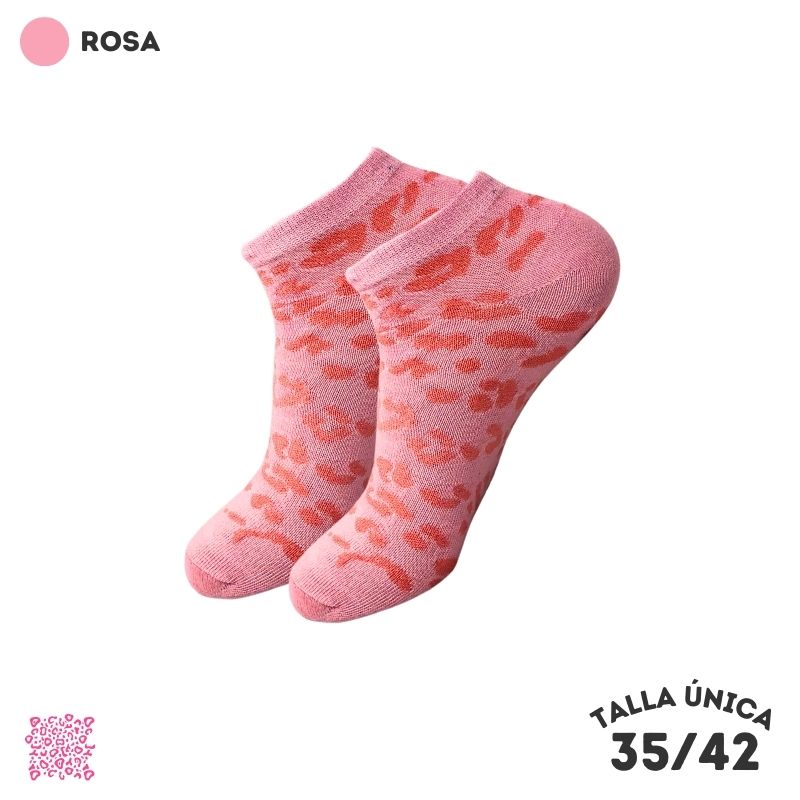 Calcetines Tobilleros Leopardo