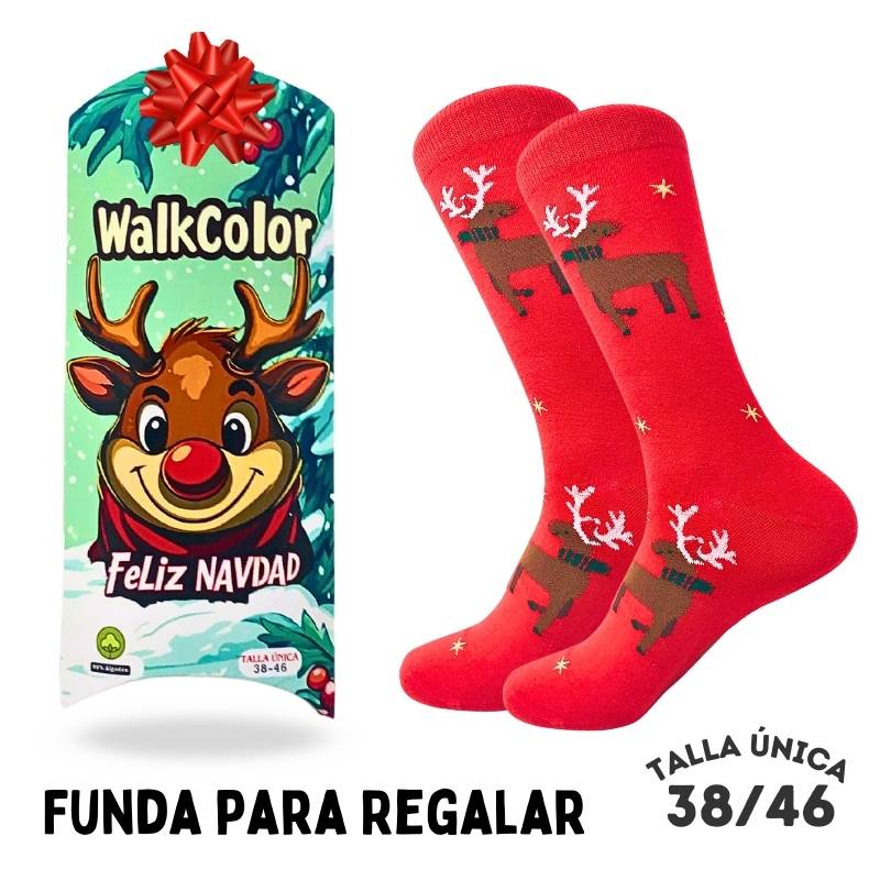 Calcetines Navidad Renos