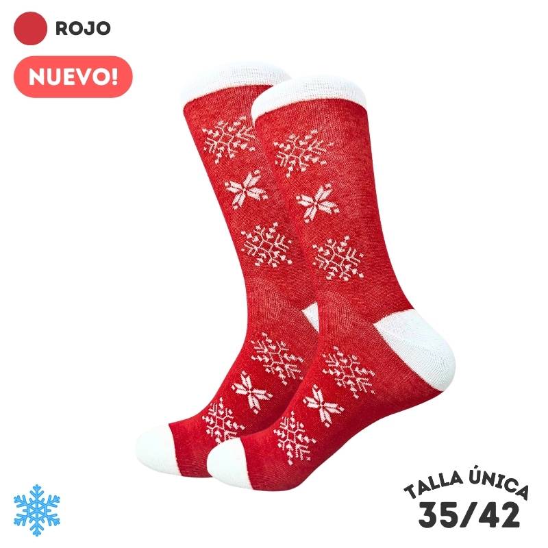 Calcetines Copos Nieve