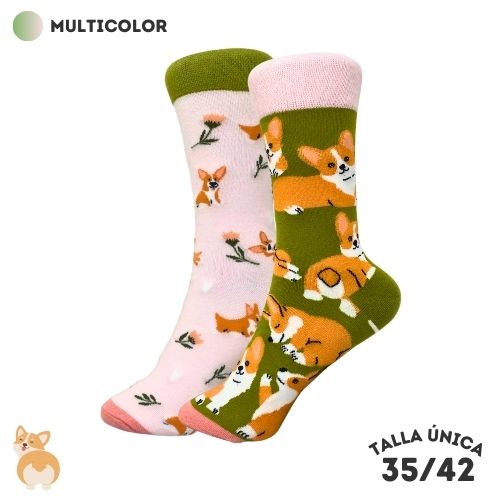 Calcetines Dispares Corgi
