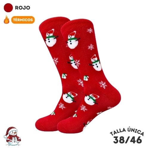 Calcetines Muñeco Nieve