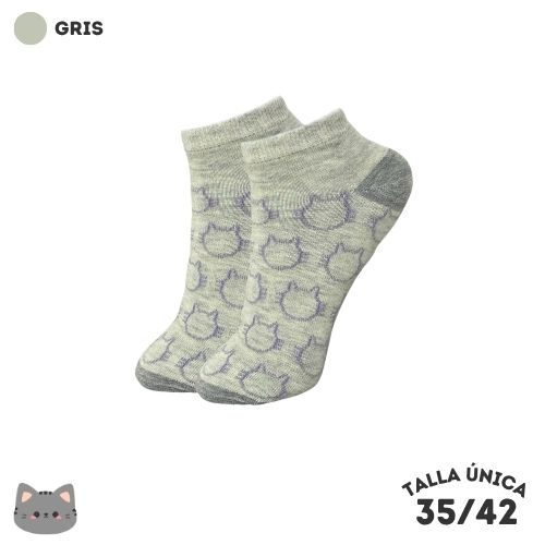 Calcetines Tobilleros Gatos