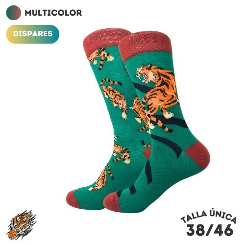 Calcetines Dispares Tigres