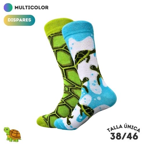Calcetines Dispares Tortugas