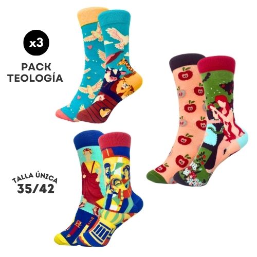 Pack (x3) – Calcetines Dispares Teología