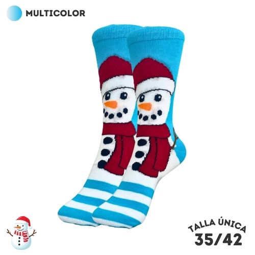 Calcetines Muñeco Nieve