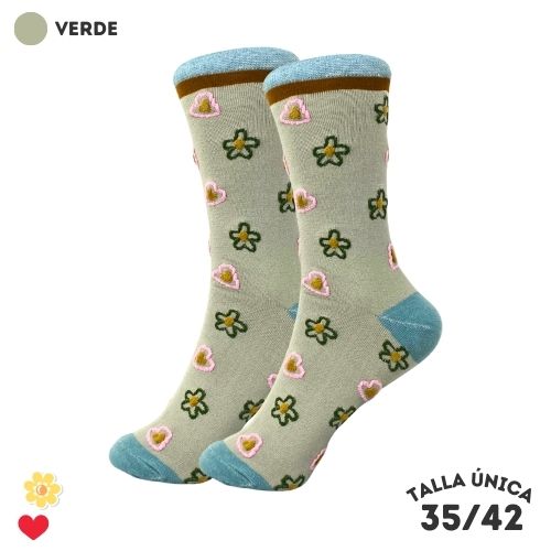 Calcetines Flores