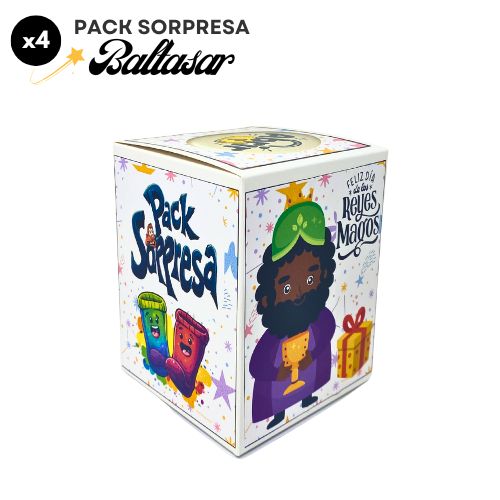 Pack (x4) Baltasar – Calcetines Divertidos Sorpresa
