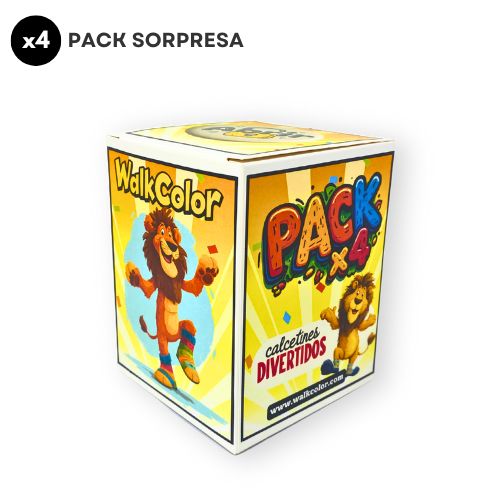 Pack (x4) – Calcetines Divertidos Sorpresa