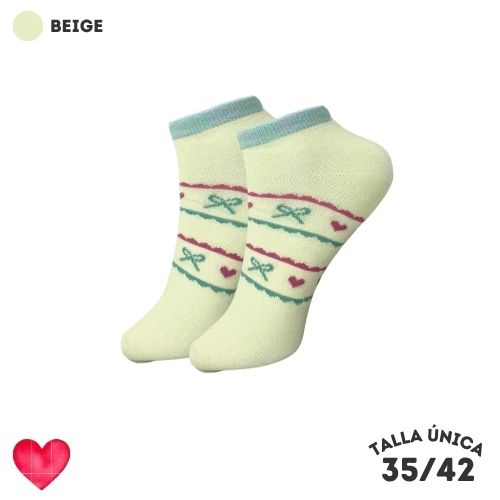 Calcetines Tobilleros Corazones