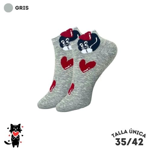 Calcetines Tobilleros Gatos