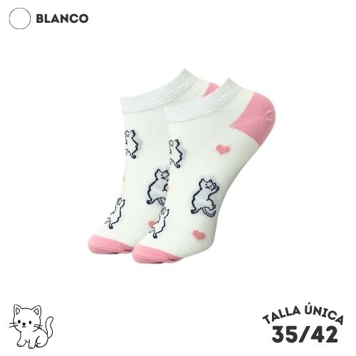 Calcetines Tobilleros Gatos