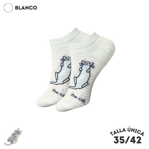 Calcetines Tobilleros Gatos