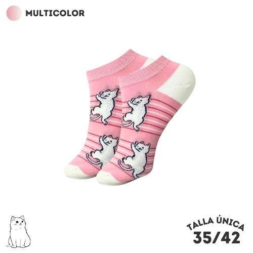Calcetines Tobilleros Gatos