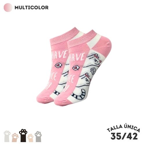 Calcetines Tobilleros Gatos