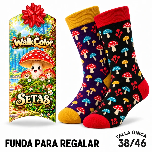 Calcetines Dispares Setas