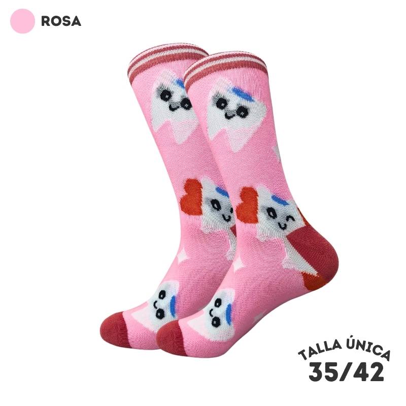 Calcetines Dientes Rosa | WALKCOLOR