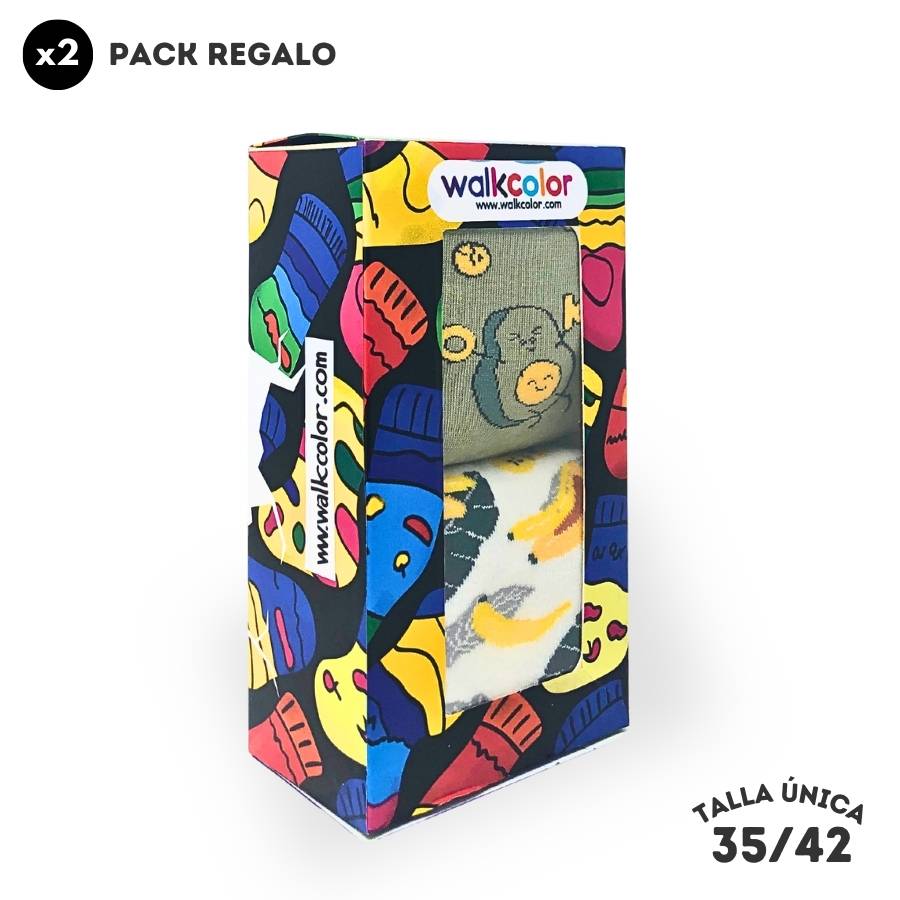 Calcetines Aguacates y Plátanos | WALKCOLOR