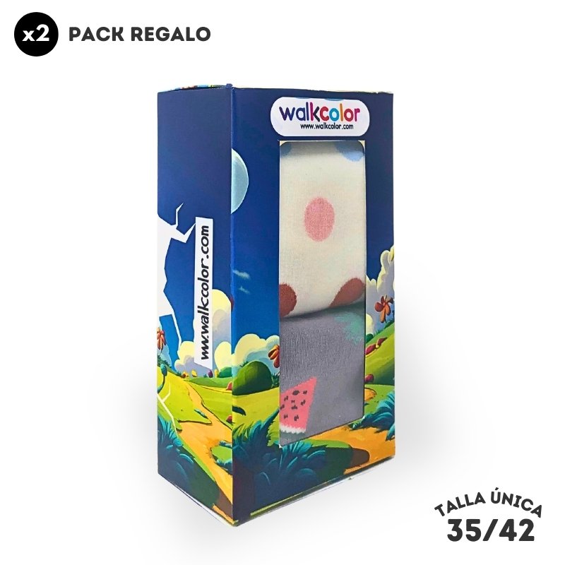 Calcetines Lunares y Sandías | WALKCOLOR