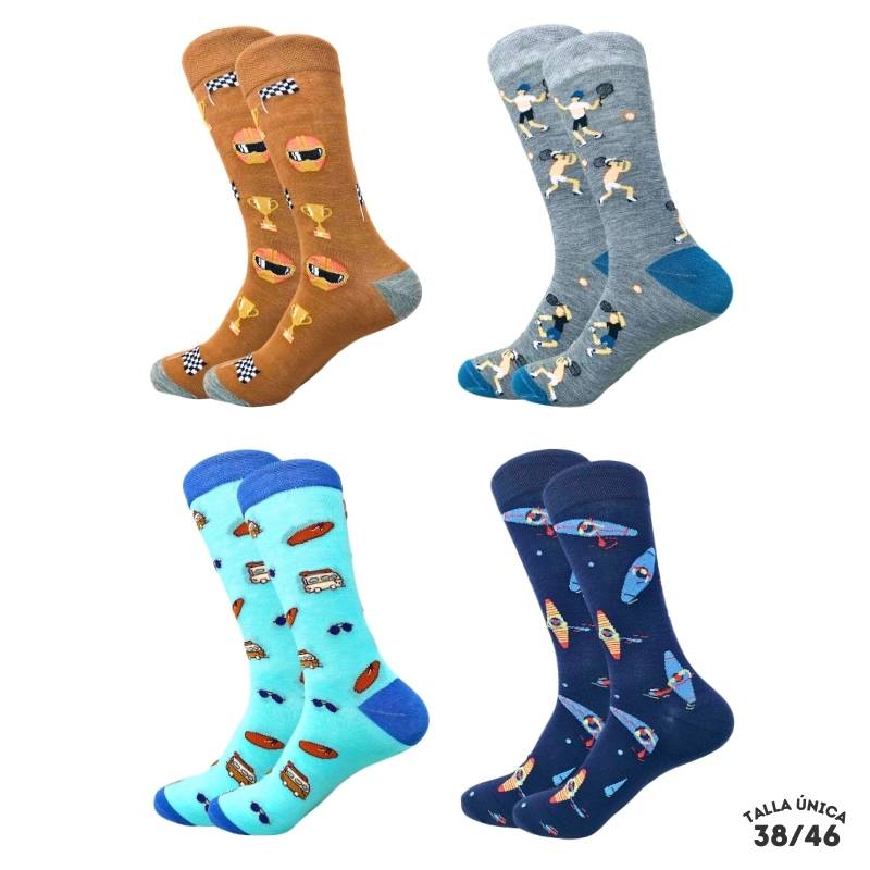 Calcetines Pack (x4) –  WalkColor | WALKCOLOR