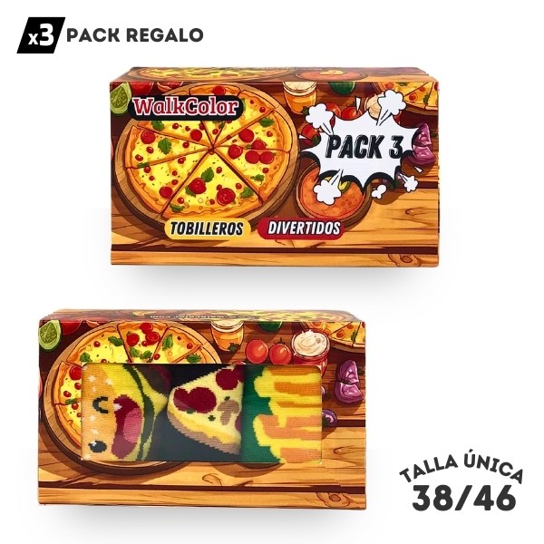 Pack Tobilleros Pizzas - WALKCOLOR
