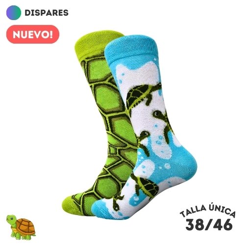 Calcetines Dispares Tortugas