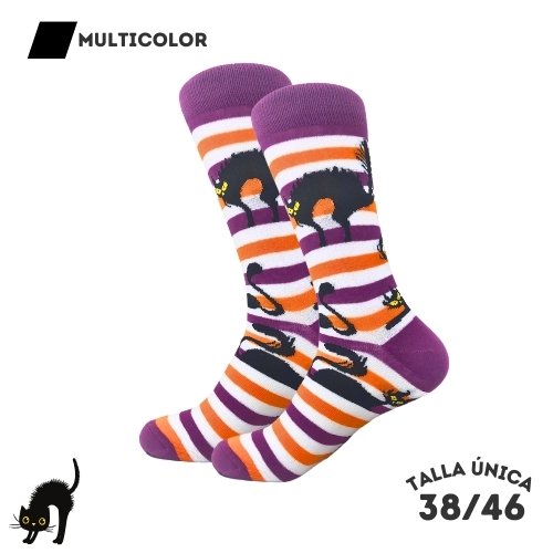 Calcetines Gatos Halloween