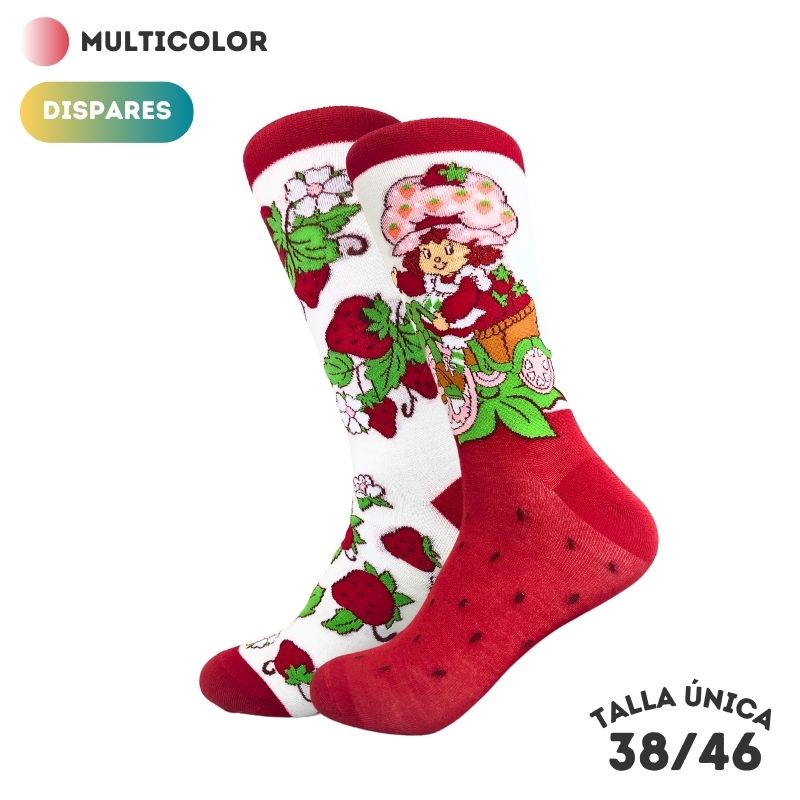 Calcetines Dispares Fresas