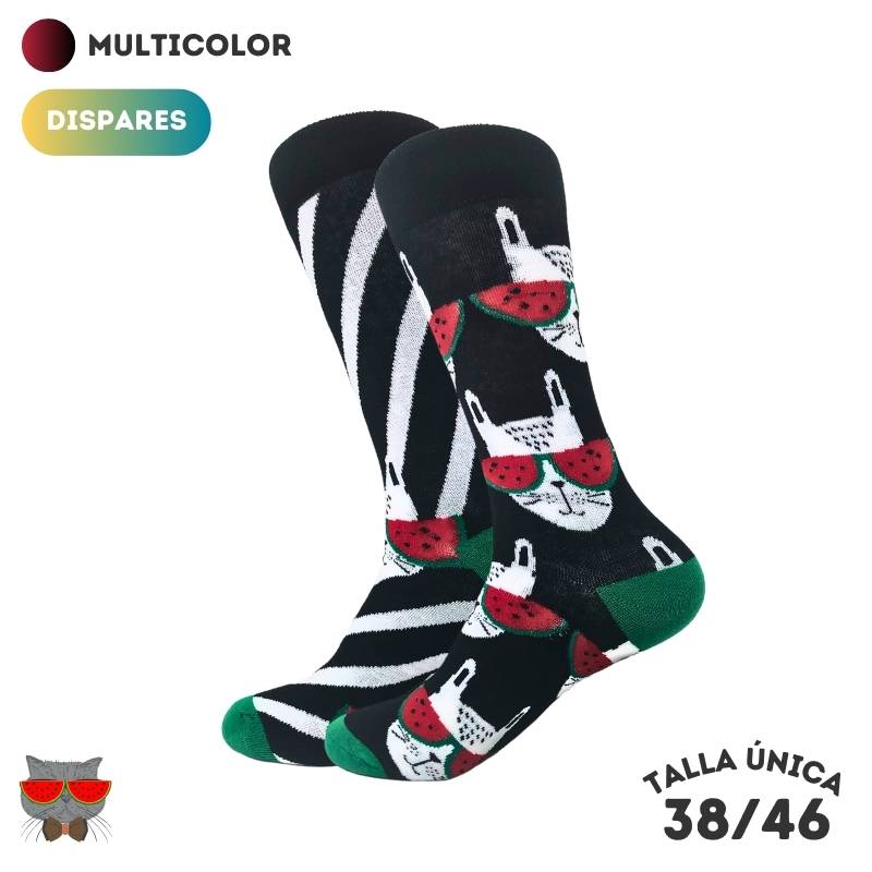 Calcetines Dispares Gatos