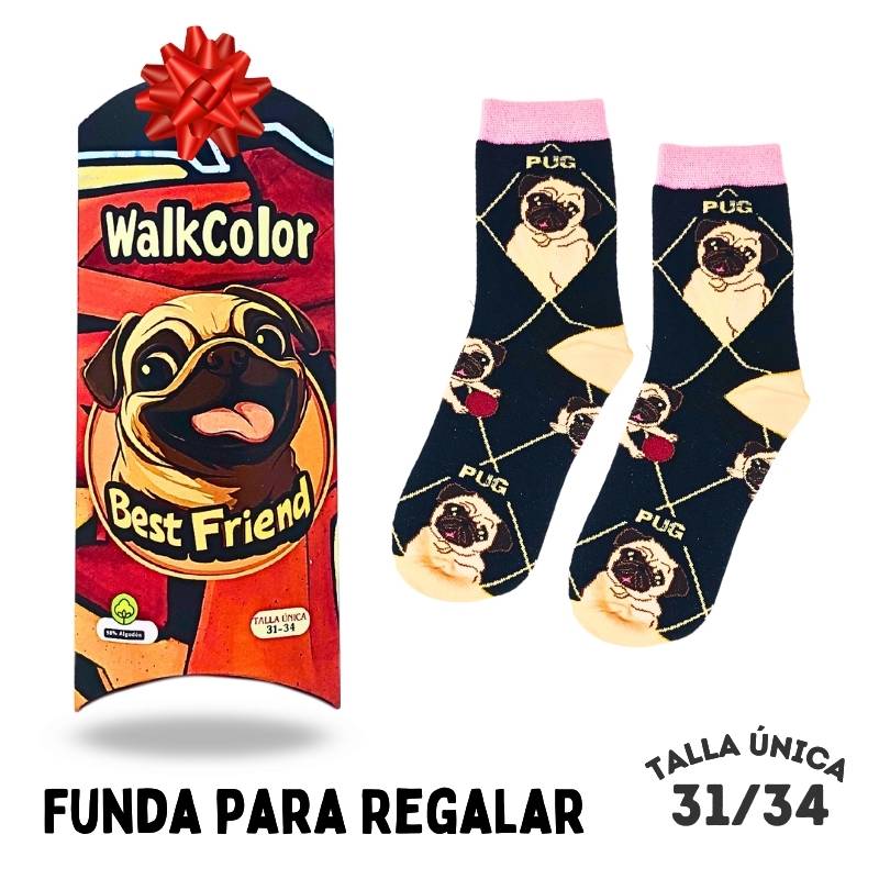 Calcetines Kids Regalo Pugs