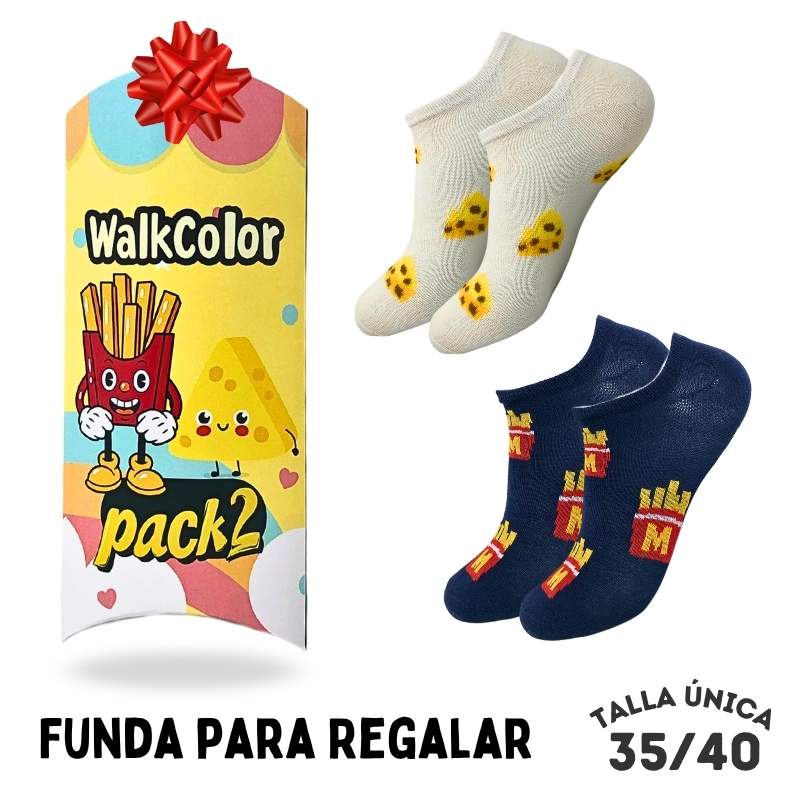 Pack 2 Calcetines Tobilleros Comida