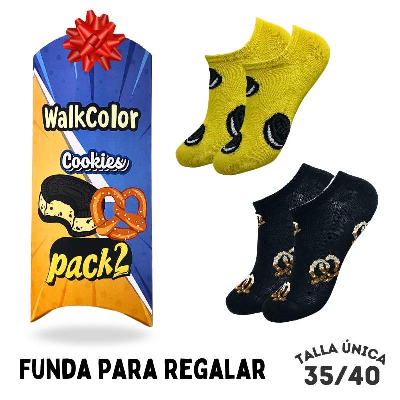Pack 2 Calcetines Tobilleros Galletas