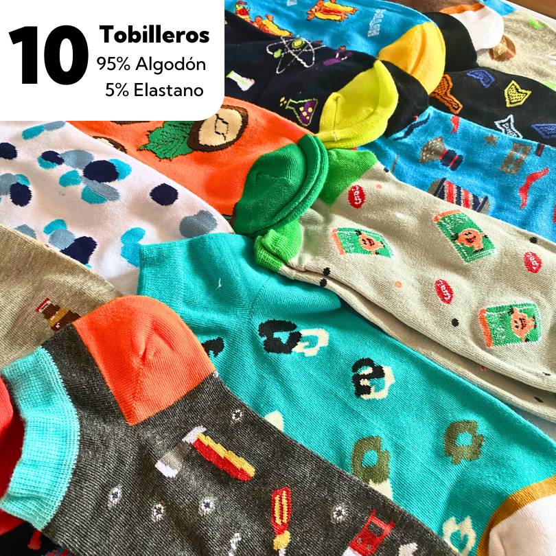 10 Calcetines Sorpresa para Hombre