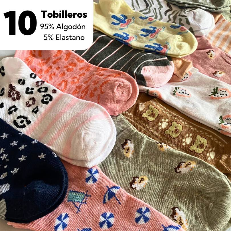 10 Calcetines Sorpresa para Mujer