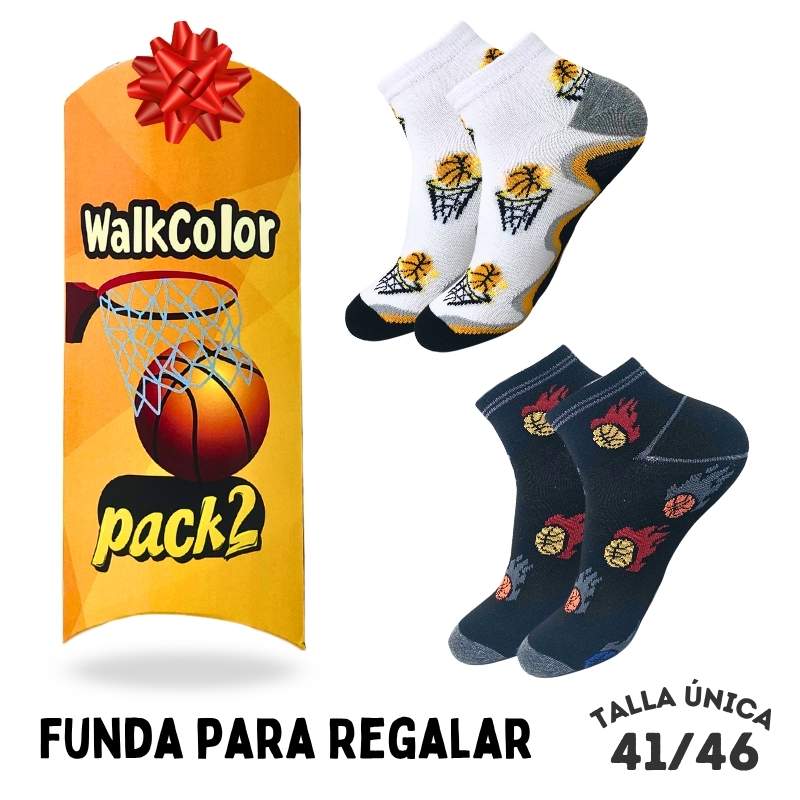 Pack 2 Calcetines Tobilleros Baloncesto