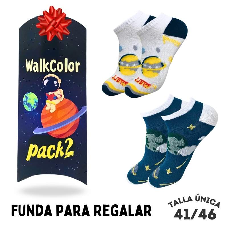 Pack 2 Calcetines Tobilleros Space